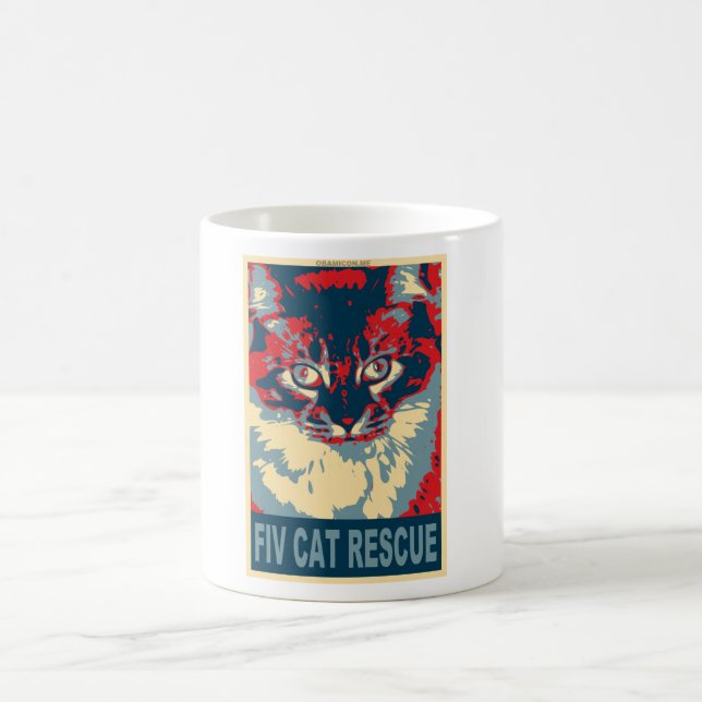tasse de logo de délivrance de chat de fiv (Centre)