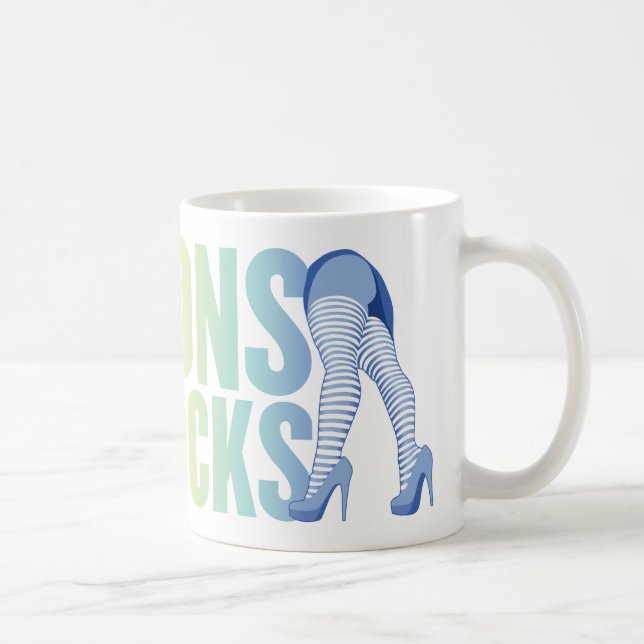 Tasse de logo de jambes d'arc-en-ciel (Droite)