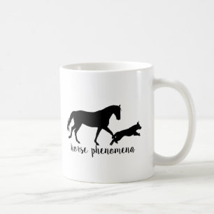 Tasse de logo de phénomènes de cheval