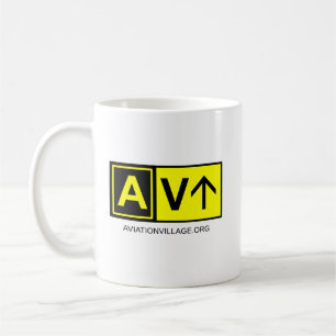 Tasse de logo de piste de roulement de village