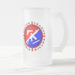 Tasse de logo de tueur de zombi de ligue