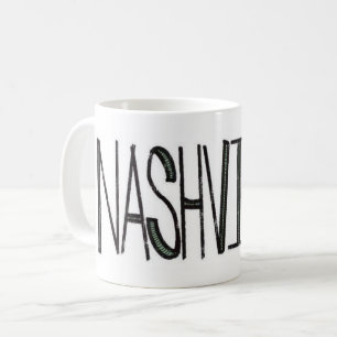 Tasse de logo de ville de musique de Nashville
