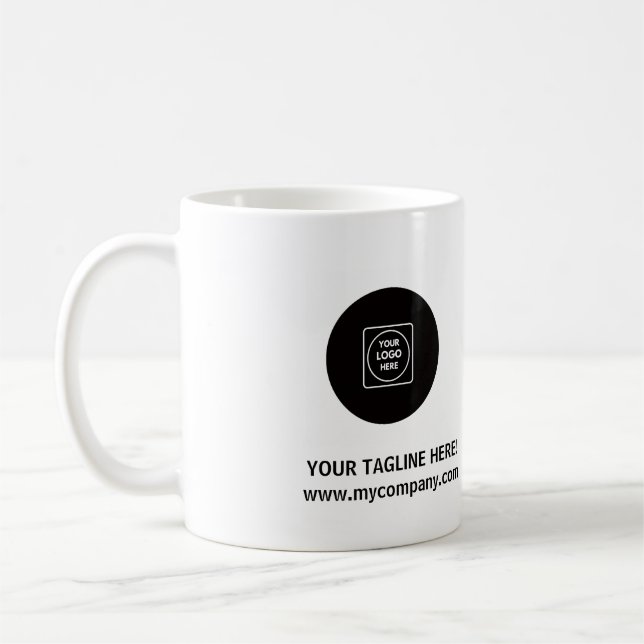 Tasse de logo d'entreprise de promotion commercial (Gauche)