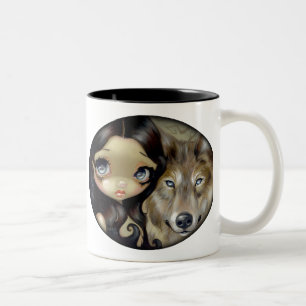 Tasse "de loup observé par argent"