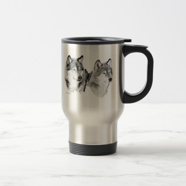 Tasse de loups gris (Droit)