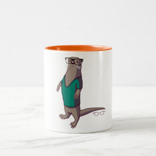 Tasse de loutre de hippie (sans texte)