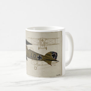 Tasse de lt Von Hipple WWI Coffee d'Albatros