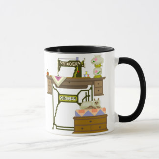 Tasse de machine à coudre