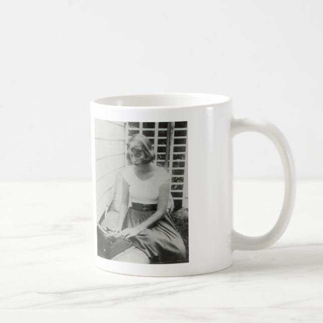 Tasse de machine à écrire de Sylvia Plath (Droite)