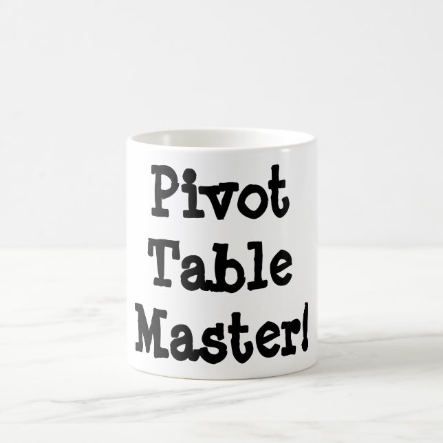 Tasse de maître de Tableau de pivot ! (Centre)