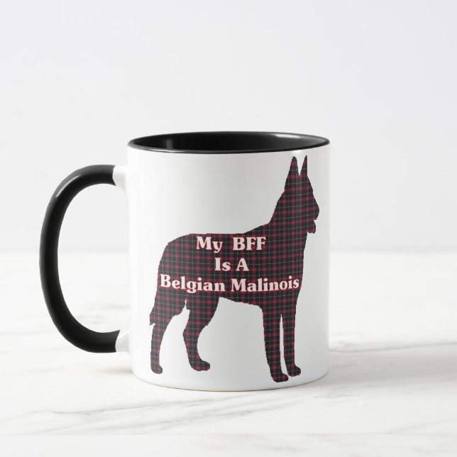 Tasse de Malinois BFF de Belge (Gauche)