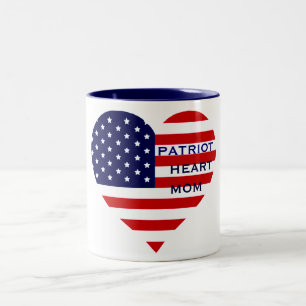 Tasse de MAMAN de COEUR de PATRIOTE