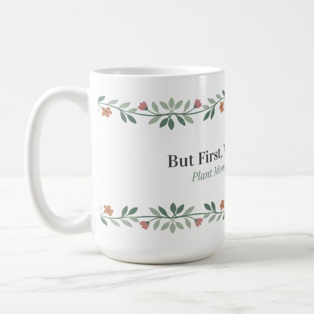 Tasse de maman planteuse drôle Mug botanique de ca (Gauche)