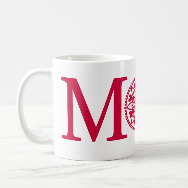 Tasse de maman - rouge et blanc (Gauche)