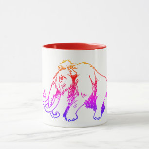 Tasse de mammouth laineux multicolore