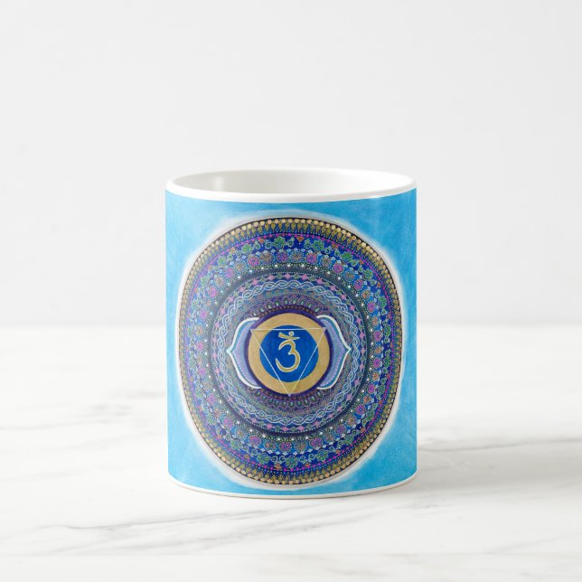 Tasse de mandala de Chakra de troisième oeil (Centre)