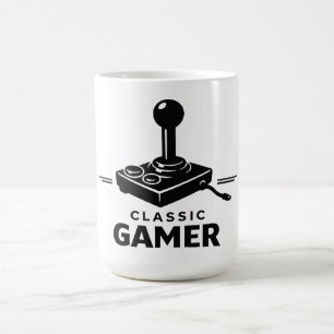 Tasse de manette rétro de joueur classique