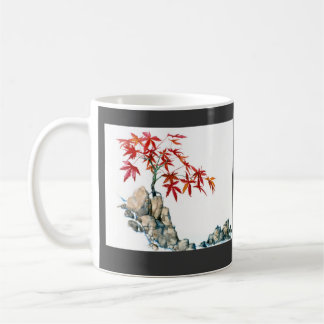 Tasse de mariage de bonsaïs d'érable rouge de