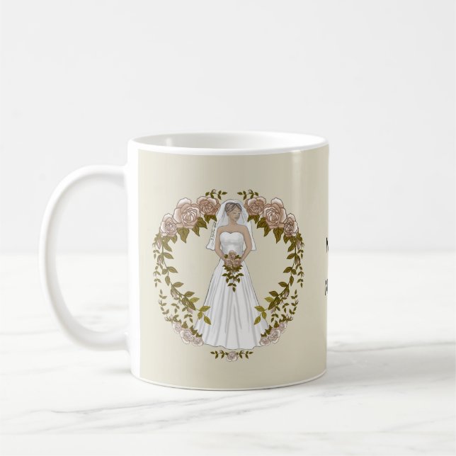 Tasse de mariage de mariée aimante (Gauche)