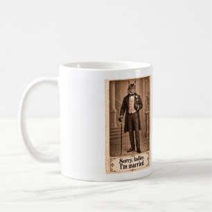 Tasse de Mariage Drôle de Chat Victorien Marié, To