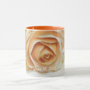 Tasse de mariage Rose Date de mariage Cadeau 