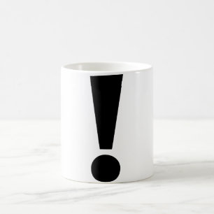 Tasse de marque d'exclamation