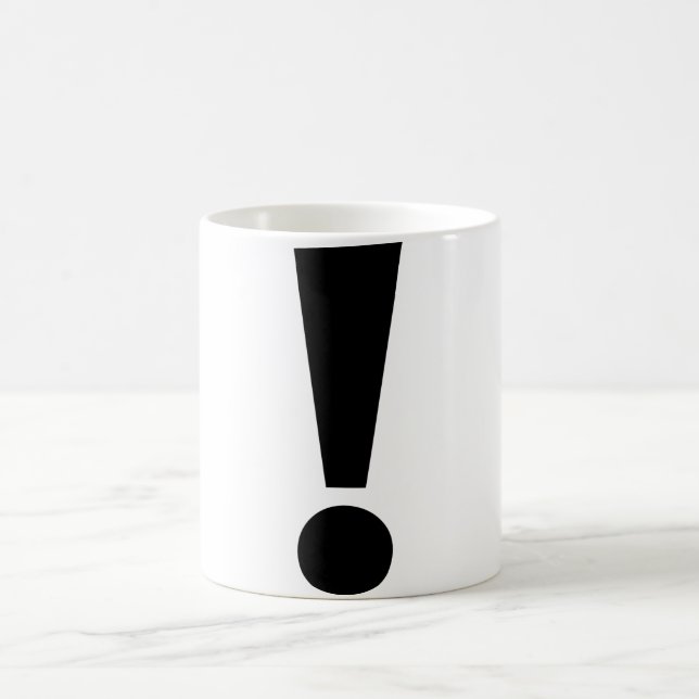 Tasse de marque d'exclamation (Centre)