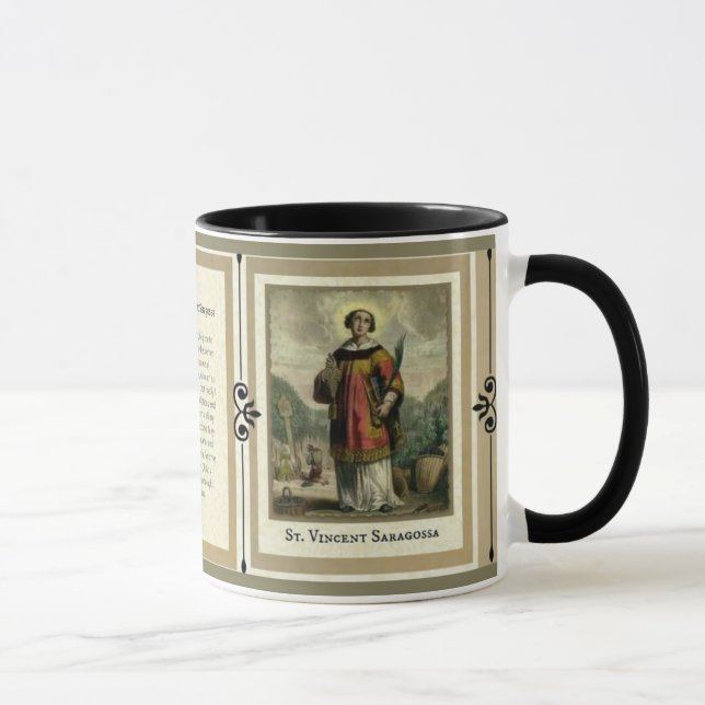 Tasse de martyre de diacre de St Vincent Saragosse (Droite)