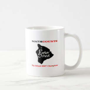 Tasse de Mathcounts d'école de Parker