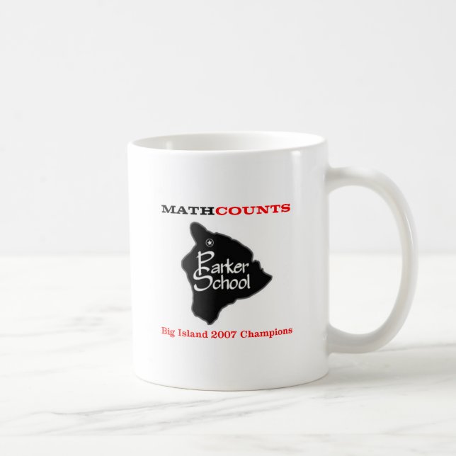 Tasse de Mathcounts d'école de Parker (Droite)