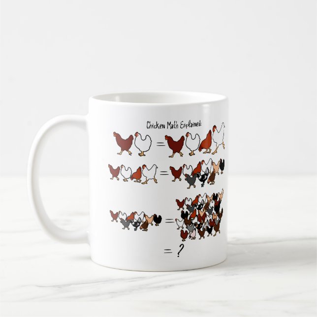 Tasse de maths de poulet (Gauche)