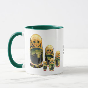 tasse de matryochka, matryoshka, babouchka,