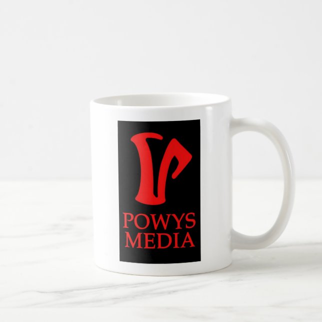 Tasse de médias de Powys (logo 2) (Droite)