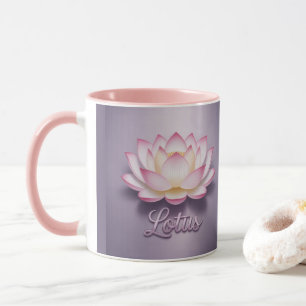 Tasse de méditation Fleur de Lotus Rose