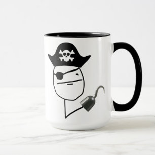 Tasse de Meme de visage de tisonnier de pirate