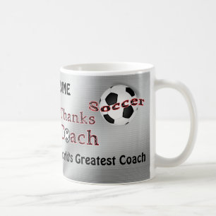 TASSE de Merci de cadeaux d'entraîneur du footbal