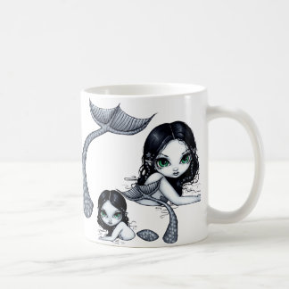 Tasse de mère et "d'enfant de sirène"