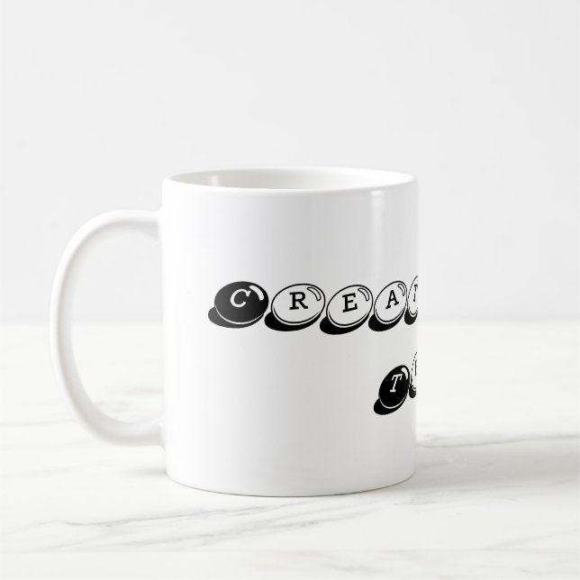 Tasse de message personnalisé pour la jouissance q (Gauche)