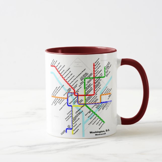 Tasse de métro de DC de Washington (Droite)
