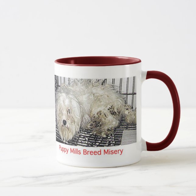 Tasse de misère de race de moulins de chiot (Droite)