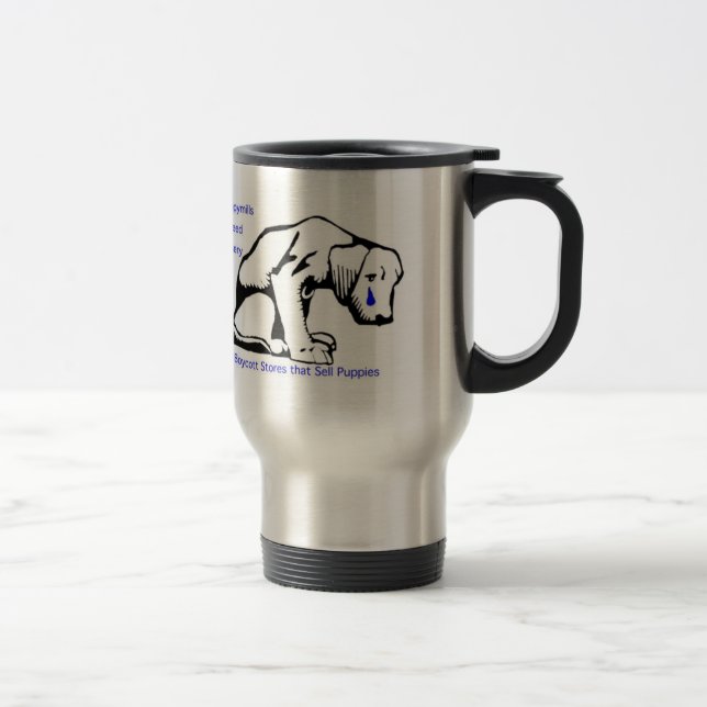 Tasse de misère de race de moulins de chiot (Droit)