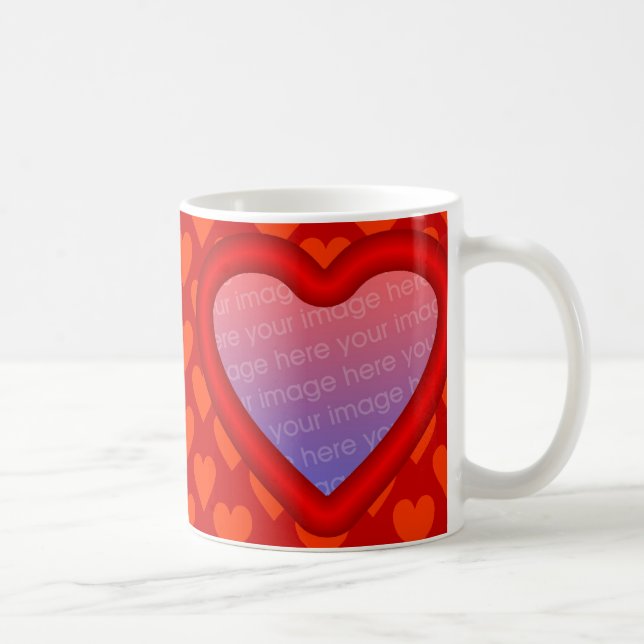 Tasse de modèle photo de Valentine (Droite)