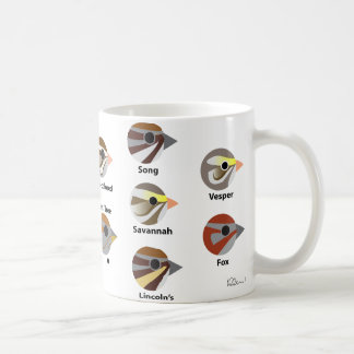 Tasse de moineaux de BirdFace (avec des