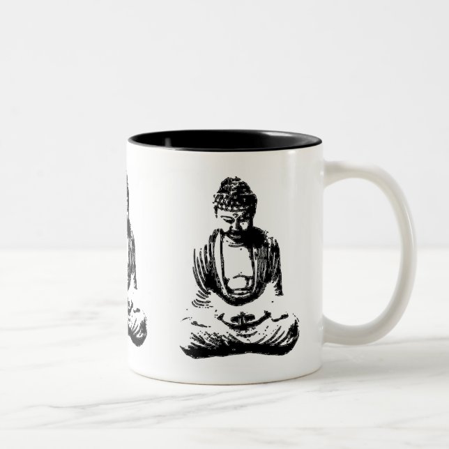 Tasse de monochrome de Bouddha (Droit)