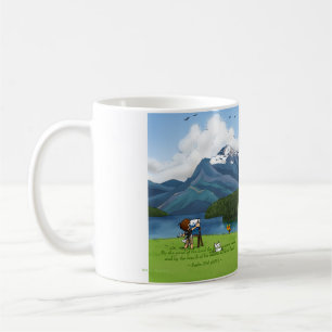 Tasse de montagnes de peinture