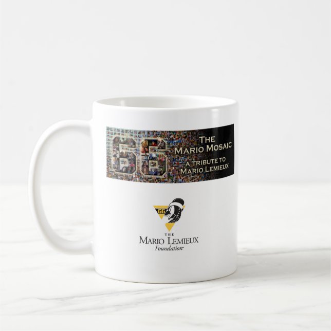 Tasse de mosaïque de Mario avec la photo (Gauche)