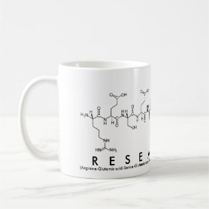 Tasse de mot de peptide de chercheur