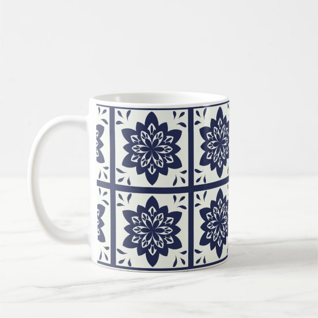Tasse de motif de tuiles d'Azulejos de Portugais (Gauche)