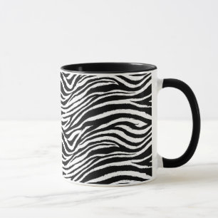 Tasse de motif de zèbre