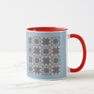 Tasse de motif d'édredon d'échantillonneur